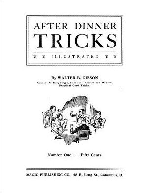 After Dinner Tricks by Walter Gibson